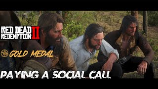 Red Dead Redemption 2  Paying A Social Call  Gold Medal  mission11 [upl. by Crockett]