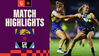 West Coast v Port Adelaide Highlights  Round 5 2023  AFLW [upl. by Annatnom]