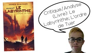 CritiqueAnalyse Livre Le Labyrinthe Lordre de Tuer [upl. by Leahcimauhsoj]