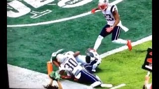 Austin SeferianJenkins Jets Touchdown in Slow Motion vs Patriots  overruled by Ref NFL Football [upl. by Cade]