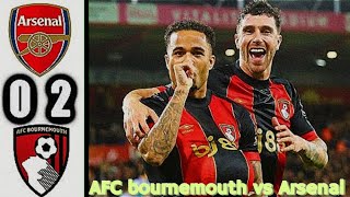 HIGHLIGHTS  Bournemouth v Arsenal 02  Premier League [upl. by Kathie]