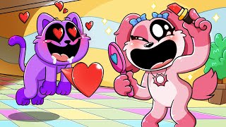 Poppy Playtime Chapter 3 Animation  CATNAP FALLS IN LOVE with DOGDAYS SISTER  Toon Games SM [upl. by Esinehc]