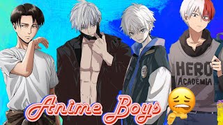 Handsome Anime Boys 『Edit』🥵  make it jump and sweat [upl. by Anihsat]