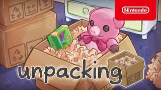 Unpacking  Launch Trailer  Nintendo Switch [upl. by Masuh955]