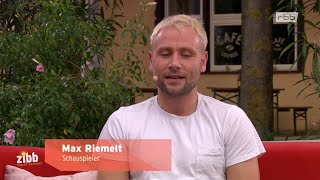 Max Riemelt zu Gast in der rbbFernsehsendung quotzibbquot 17 August 2020 [upl. by Akena]