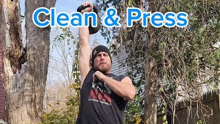 Kettlebell Clean amp Press Max and 10 minute Snatch test [upl. by Spragens]