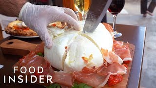 NYC Restaurant Serves Burrata With Baby Burratas Inside [upl. by Eram]