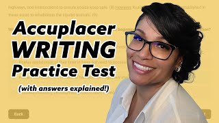 Accuplacer Practice Test Writing 2023 With Answers Explained [upl. by Garv436]