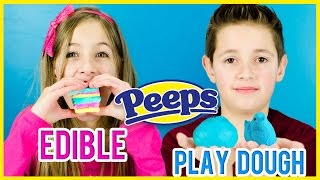 EDIBLE PEEPS PLAY DOUGH PINTEREST DIY RECIPE TEST HOW TO MAKE EDIBLE PLAYDOH WITH PEEPS [upl. by Wane142]