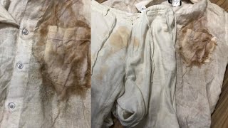 How to clean white shirt at home  how to clean white shirt  how to clean white shirt stain shirts [upl. by Gurl91]