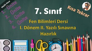 7 Sınıf Fen Bilimleri 1 Dönem 2 Yazılı Sınavına Hazırlık [upl. by Rock]