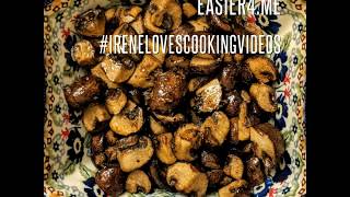 15 Minute Actifry Mushrooms Recipe  irenelovescookingvideos [upl. by Tonjes911]