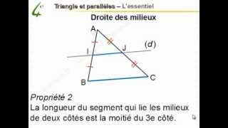 Maths 4ème  Triangle et parallèles  Mathématiques quatrième [upl. by Aztiley699]