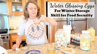 Water Glassing Eggs FOR WINTER STORAGE [upl. by Ennaylil]