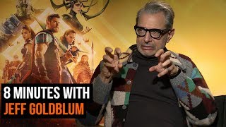 Jeff Goldblum sings his own Jurassic Park theme in our Thor Ragnarok interview [upl. by Lotus]