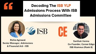 Session With ISB Admissions Team  Decoding The ISB YLP Admissions Process [upl. by Duwalt177]