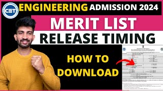 How to Check Engineering Merit List 2024  How to Download Merit List 2024 [upl. by Nivlak770]