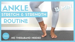 ANKLE STRETCH AND STRENGTH FOR DANCER FEET No Theraband Needed Improve Arch Strength and Pointe [upl. by Deyas]