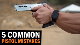 5 Common Pistol Shooting Mistakes We See At Classes [upl. by Stevena]