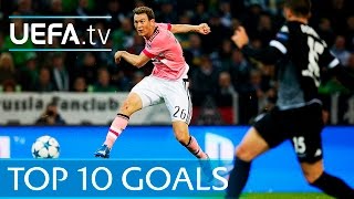 UEFA Champions League 201516  Top ten goals [upl. by Fanchet949]