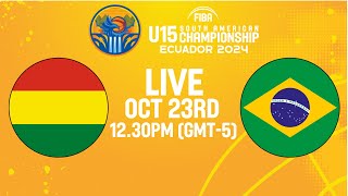 Bolivia v Brazil  Full Basketball Game  South American U15 Championship 2024 [upl. by Yendirb666]