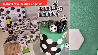 Football cake avec texture super sympa tel un flocage [upl. by Trbor]