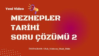 MEZHEPLER TARİHİ SORU ÇÖZÜMÜ 2 [upl. by Grory]