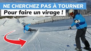 Ski  Pourquoi il ne faut pas chercher à tourner pour faire un virage [upl. by Newsom]