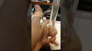 Methylene chloride Bubble tube test [upl. by Ainud]