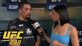 Robert Whittaker says he put ‘a lot of pressure’ on himself to win at UFC 298  ESPN MMA [upl. by Utter]