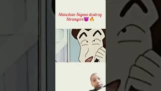 Sinchan Sigma destroy stranger in one second shinchan shinchansigmarule cartoon shigan chan [upl. by Aland674]