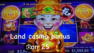 Land casino giving that Hand pay on 25 Duo Fu Duo Cai game going crazy with the wilds [upl. by Aniloj804]