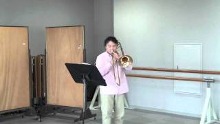 J Rochut  Melodious Etudes for Trombone  No8 [upl. by Knowle]