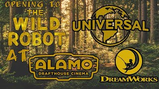 Opening to The Wild Robot 2024 at Alamo Drafthouse [upl. by Verna]