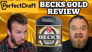 Perfectdraft Becks Gold 49 German Beer Review [upl. by Nylloc16]