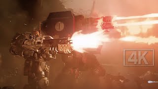 Warhammer 40K Dreadnought Battle Scene Cinematic 4K ULTRA HD  Warhammer 40000 [upl. by Anaoj]