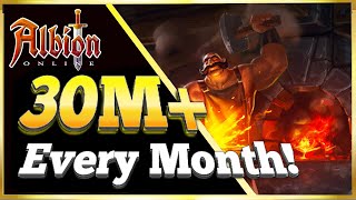 Earning 30 Million Silver Per Month Stone Refining  Albion Online 2023 [upl. by Bora169]