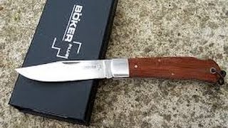 BOKER PLUS ELEGANCE BUBINGA LOCKBACK FOLDER [upl. by Maxama]