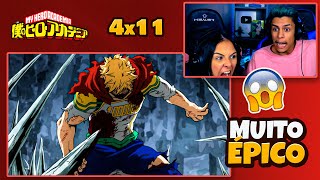 MIRIO vs OVERHAUL 🔥  BOKU NO HERO 4ªT  EP 11 🇧🇷  React em Casal 🔥 [upl. by Addam940]