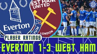 Everton 13 West Ham United  Player Ratings [upl. by Shumway]