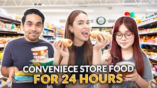 EATING CONVENIENCE STORE FOOD FOR 24HOURS  IVANA ALAWI [upl. by Mail96]