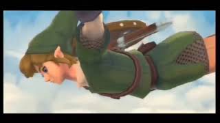 60FPS  Skyward Sword Groose Falling Link [upl. by Beitnes]