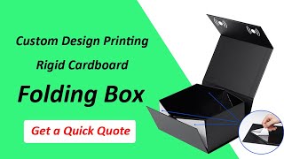 Top Quality Rigid Cardboard Folding Boxes Foldable Magnetic Boxes Large Gift Boxes with Lid [upl. by Hitt]