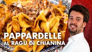 Pappardelle al ragù di Chianina la ricetta tradizionale italiana [upl. by Ardnaeel]