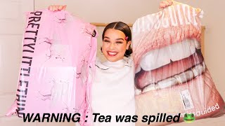 200 of Missguided vs 200 of Pretty Little Thing huge try on haul [upl. by Lebna]