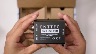 ENTTEC DMX USB Pro 512Ch USB DMX Interface Unboxing [upl. by Eggett]