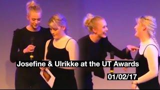 Josefine and Ulrikke at the UT Awards 010217 [upl. by Secrest]