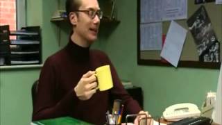 EXTRAS Bloopers Stephen Merchant  Slurping Tea [upl. by Esyak]