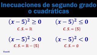 Inecuaciones de segundo grado o cuadráticas 3 [upl. by Meaghan]