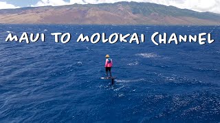 I PRONE FOILED THE MAUI TO MOLOKAI CHANNEL [upl. by Aribold]